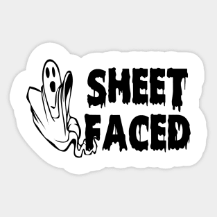 SHEET FACED! Sticker